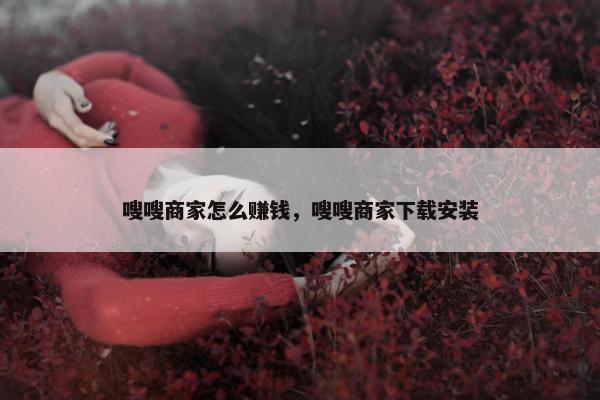 嗖嗖商家怎么赚钱，嗖嗖商家下载安装