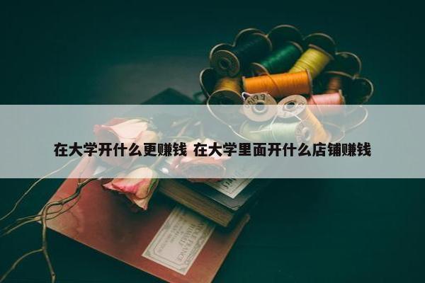 在大学开什么更赚钱 在大学里面开什么店铺赚钱