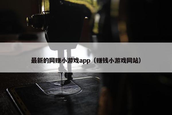 最新的网赚小游戏app（赚钱小游戏网站）